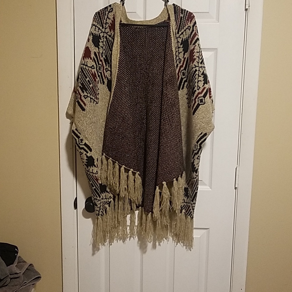 Oversized poncho